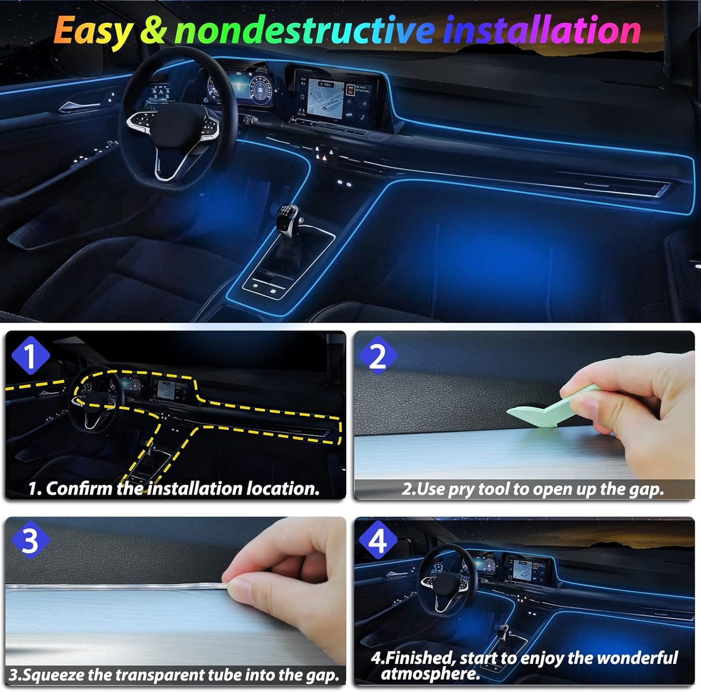 Decorative Mood Lighting For Car