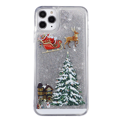 【ONLY $16.99】Apple mobile phone quicksand Christmas mobile phone case