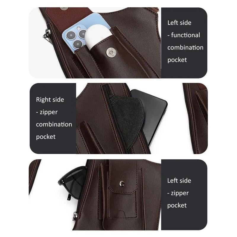 🔥HOT SALE 49% OFF-Premium Leather Adjustable Underarm Shoulder Bag for Men & Women