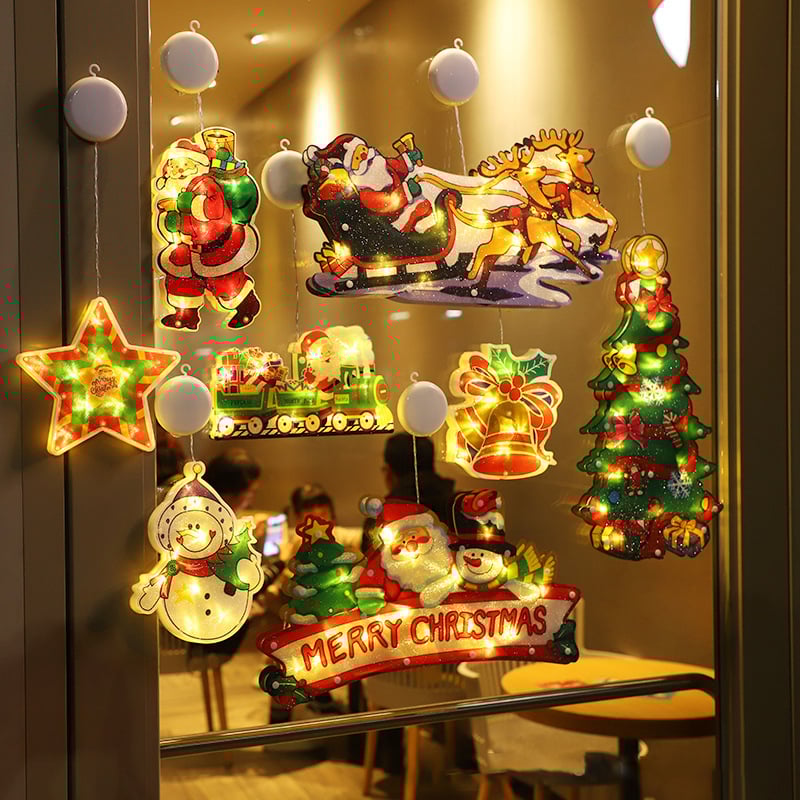 【ONLY $7.99 EACH】🎄Christmas Window Hanging Lights
