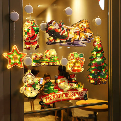 【ONLY $7.99 EACH】🎄Christmas Window Hanging Lights
