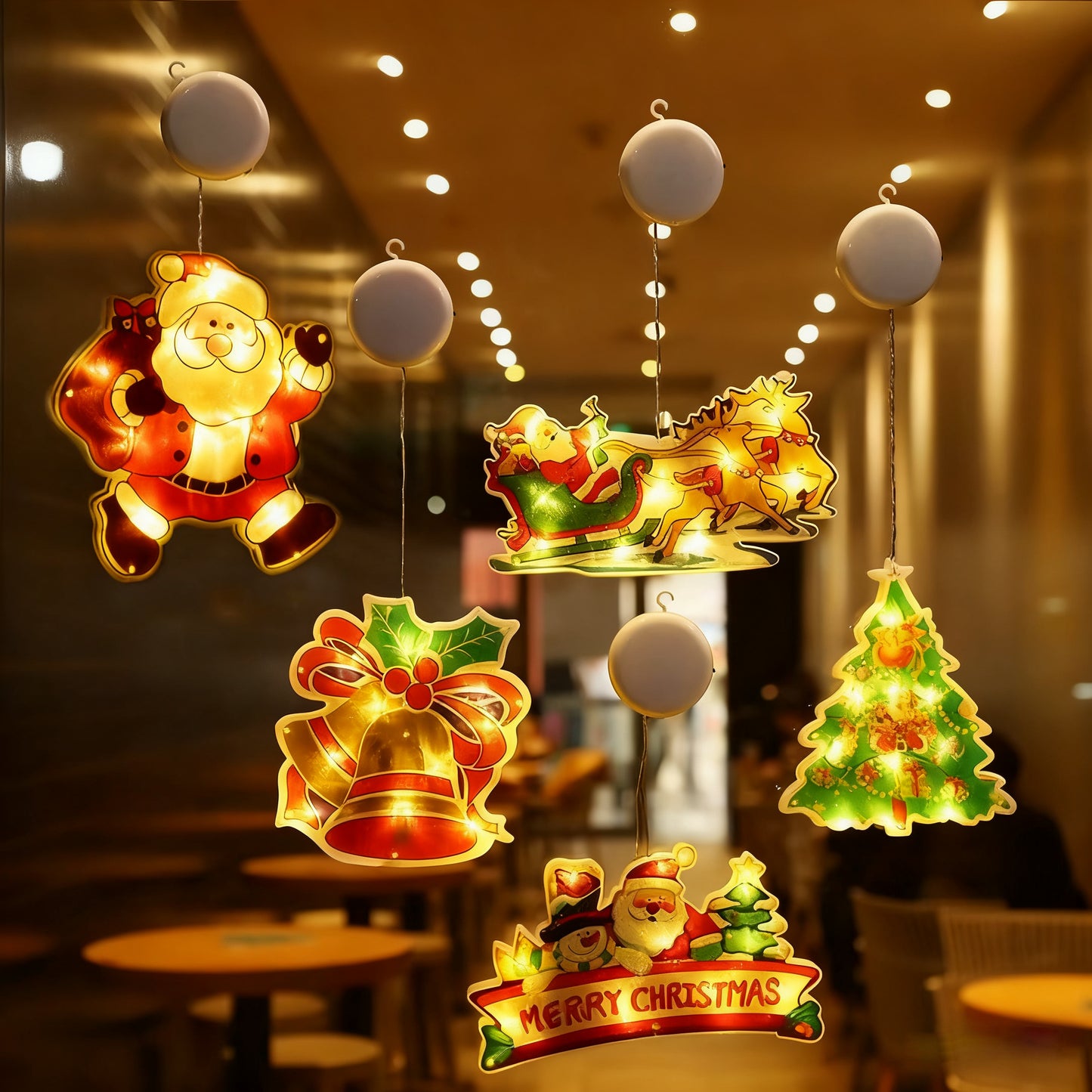 【ONLY $7.99 EACH】🎄Christmas Window Hanging Lights