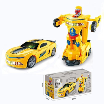 Electric Universal Deformation Police Toy Car