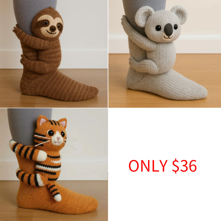 【ONLY $12.99 EACH】🔥HOT SALE🦥3D Animal Socks🧦