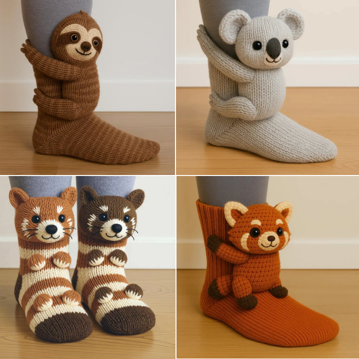 【ONLY $12.99 EACH】🔥HOT SALE🦥3D Animal Socks🧦
