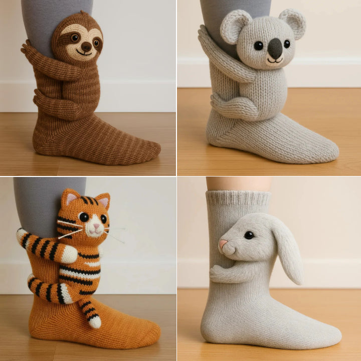【ONLY $12.99 EACH】🔥HOT SALE🦥3D Animal Socks🧦