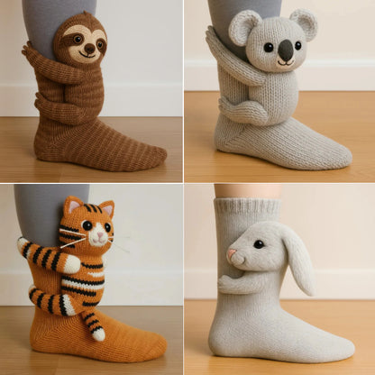 【ONLY $12.99 EACH】🔥HOT SALE🦥3D Animal Socks🧦