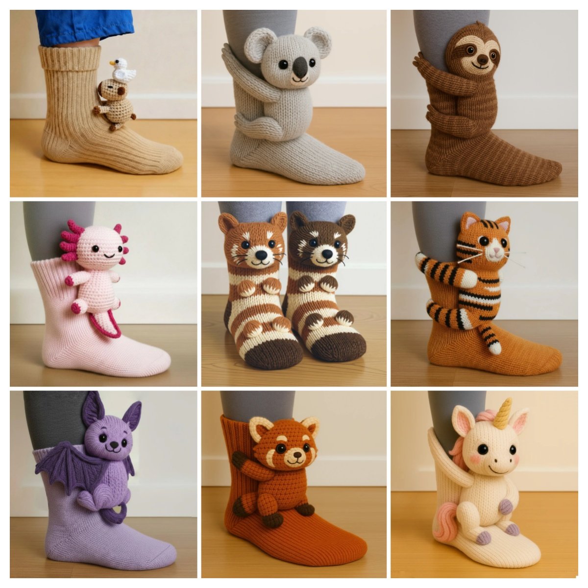 【ONLY $12.99 EACH】🔥HOT SALE🦥3D Animal Socks🧦