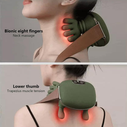 Neck Massager 2025, with Heat Electric Shoulder & Cervical Massage for Pain Relief deep Tissue Massage Heated for Neck, Back, Shoulder