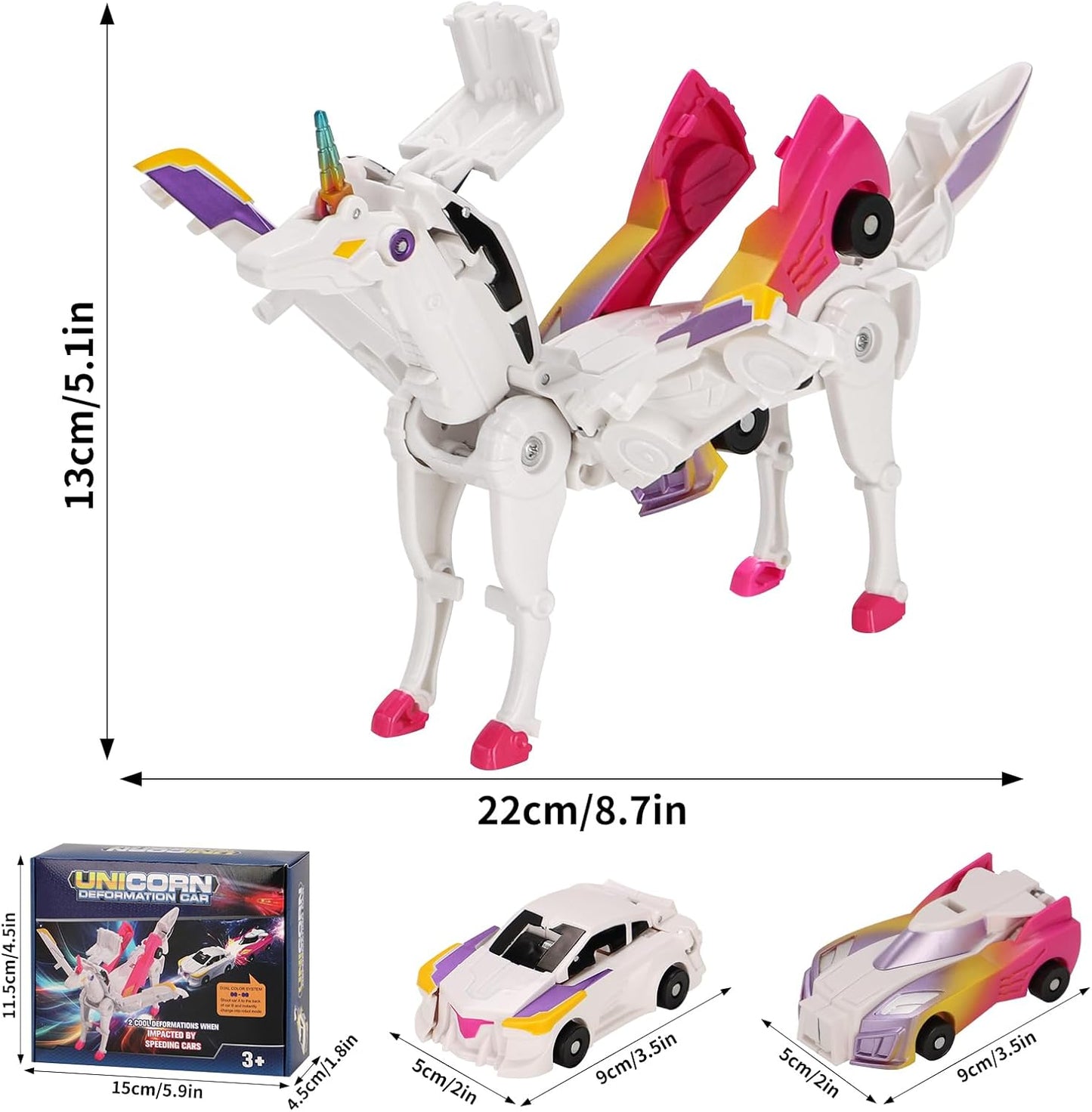 【ONLY $16.99】Car Toy A Transforming. When Two Cars Collide They Transform.