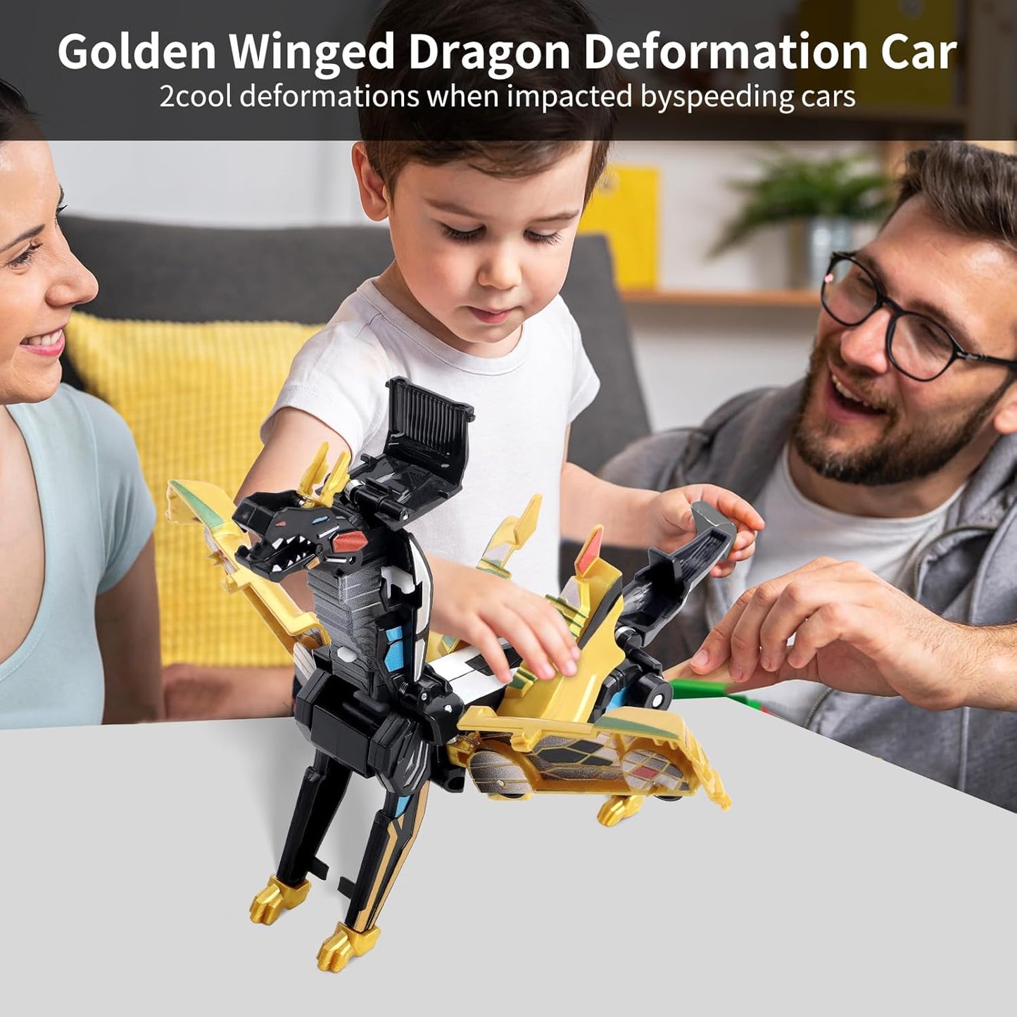 【ONLY $16.99】Car Toy A Transforming. When Two Cars Collide They Transform.