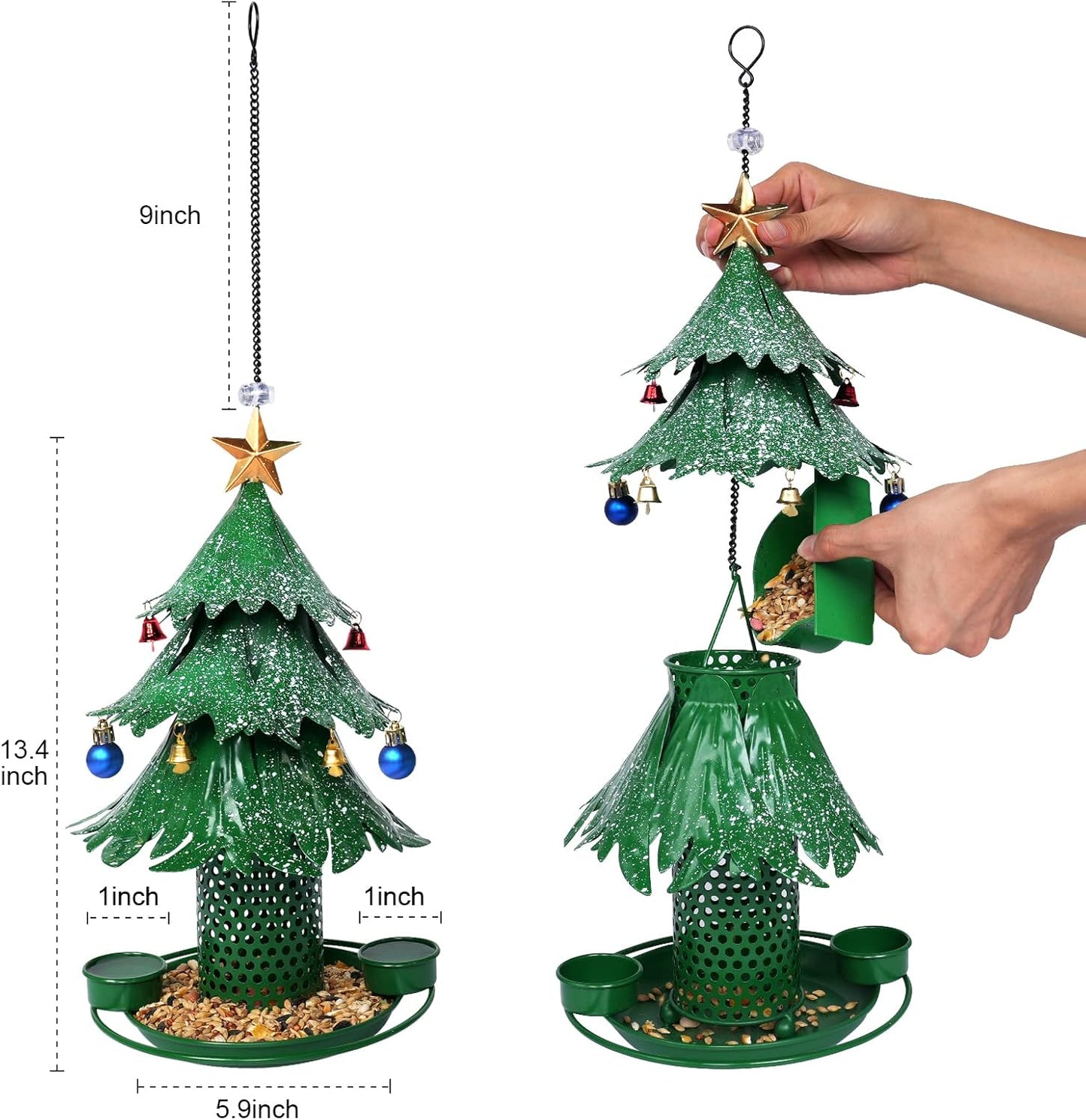 Christmas Tree Bird Feeders for Outdoor
