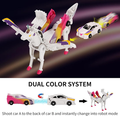 【ONLY $16.99】Car Toy A Transforming. When Two Cars Collide They Transform.