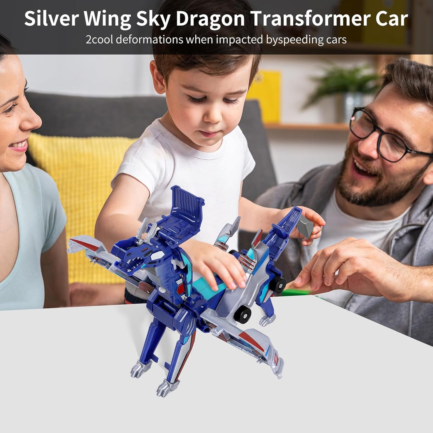 【ONLY $16.99】Car Toy A Transforming. When Two Cars Collide They Transform.