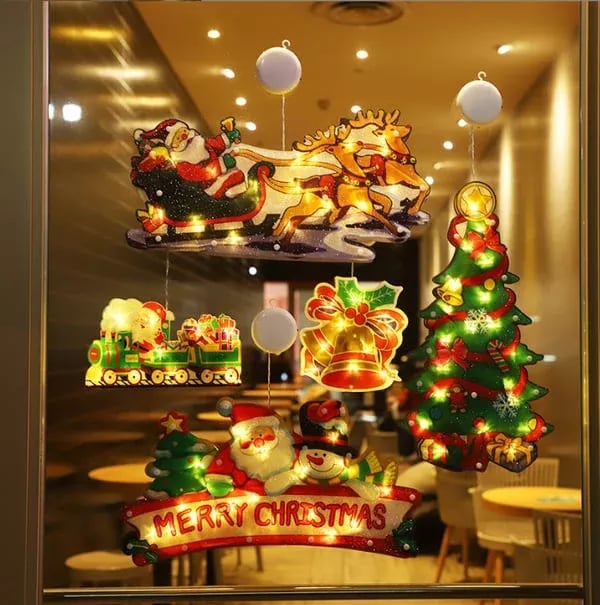 【ONLY $7.99 EACH】🎄Christmas Window Hanging Lights