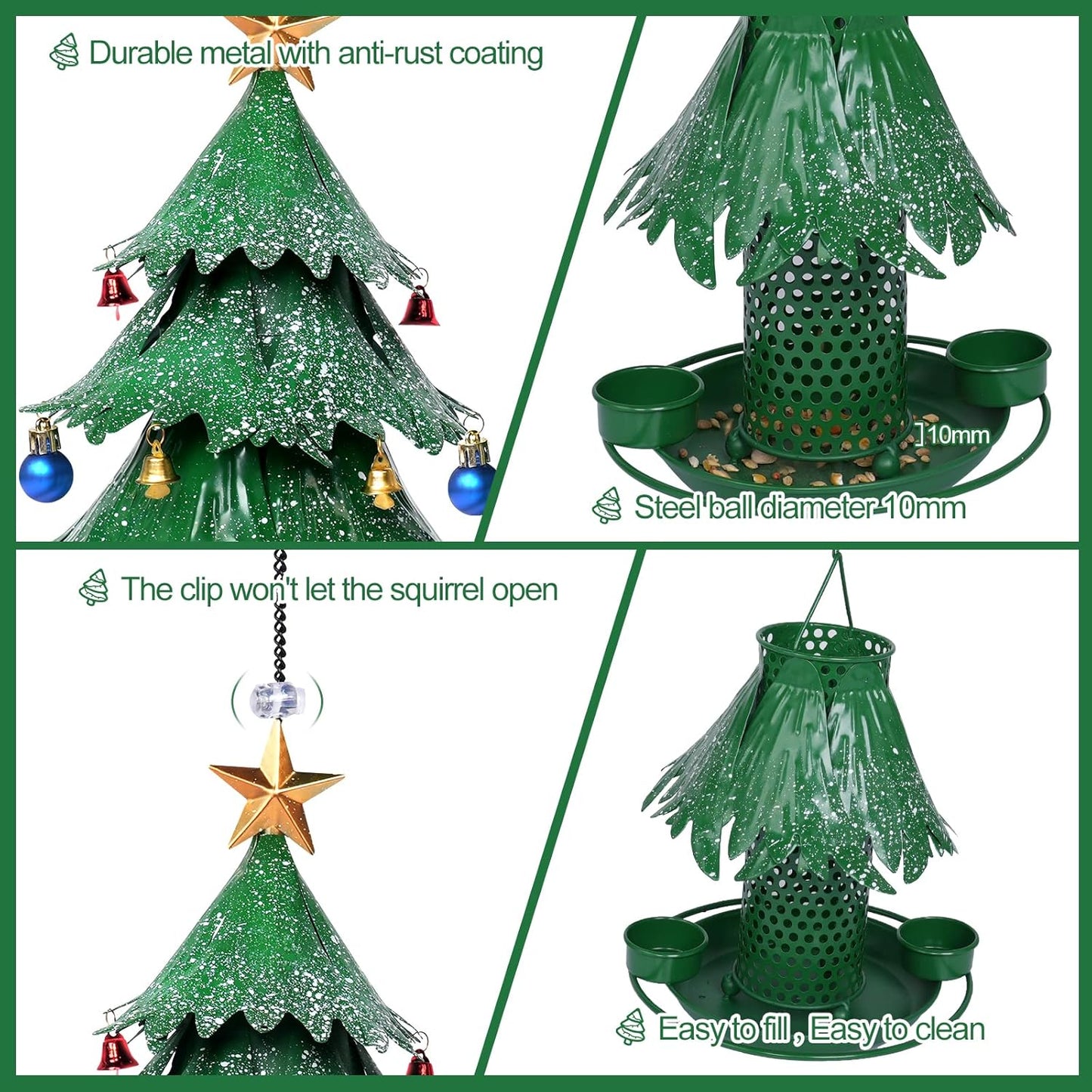 Christmas Tree Bird Feeders for Outdoor