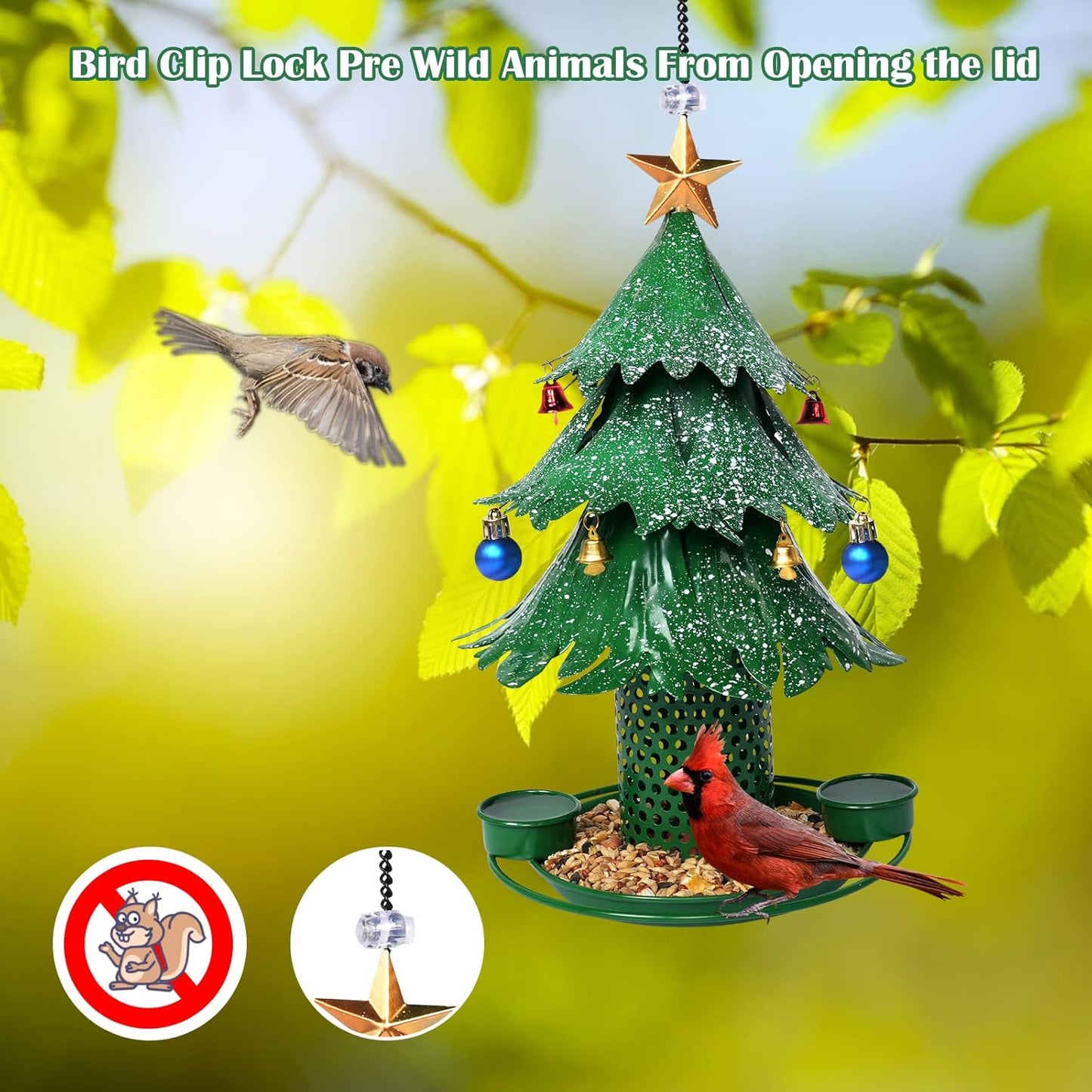 Christmas Tree Bird Feeders for Outdoor