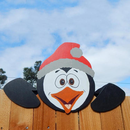 🔥Black Friday Mega Sale🎅Christmas Fence Peeker - outdoor holiday decoration sign