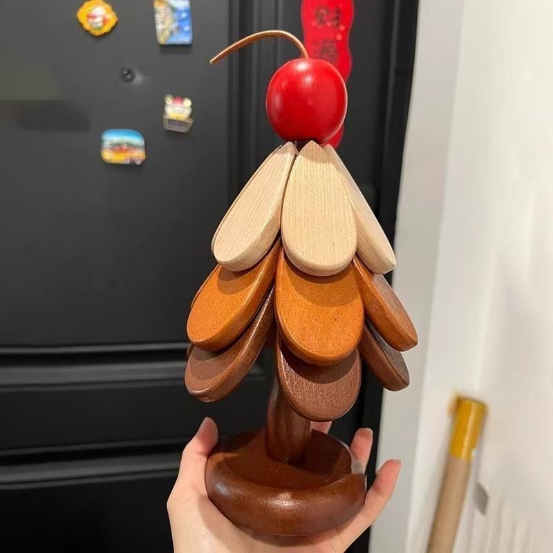 🎁Early Christmas Hot Sale 🎅Natural Tree Trivet Set -Stars&Apples