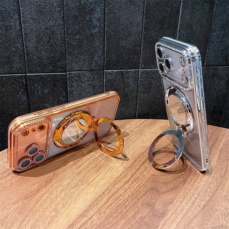 🔥New In Phone Case for iPhone 17 Series - Four Corners Air Cushion Anti-fall Case for iPhone with Invisible Ring Stand