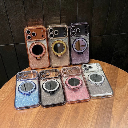 🔥New In Phone Case for iPhone 17 Series - Four Corners Air Cushion Anti-fall Case for iPhone with Invisible Ring Stand