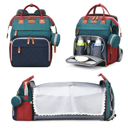 【FREE SHIPPING】Diaper Bag Backpack with Change Station
