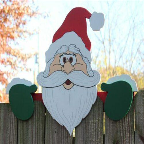 🔥Black Friday Mega Sale🎅Christmas Fence Peeker - outdoor holiday decoration sign