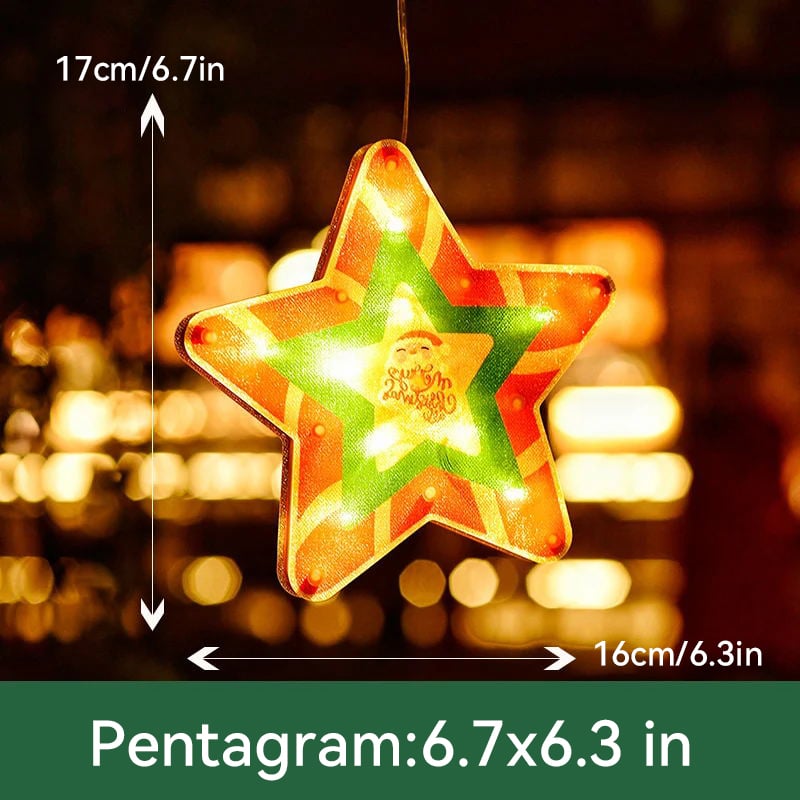 【ONLY $7.99 EACH】🎄Christmas Window Hanging Lights