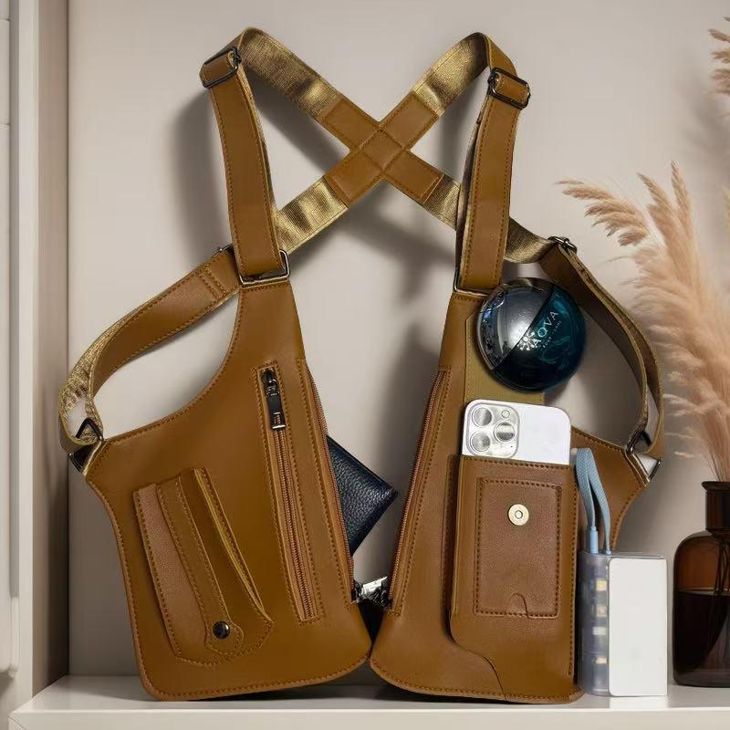 🔥HOT SALE 49% OFF-Premium Leather Adjustable Underarm Shoulder Bag for Men & Women