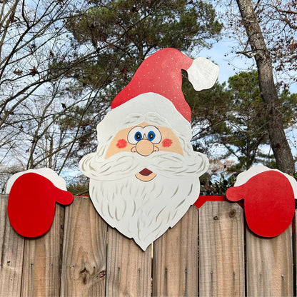 🔥Black Friday Mega Sale🎅Christmas Fence Peeker - outdoor holiday decoration sign
