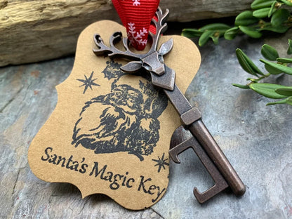 【ONLY $6.99】Santa’s Magic Key, Christmas Tree Ornament, Reindeer Key, Bottle Opener