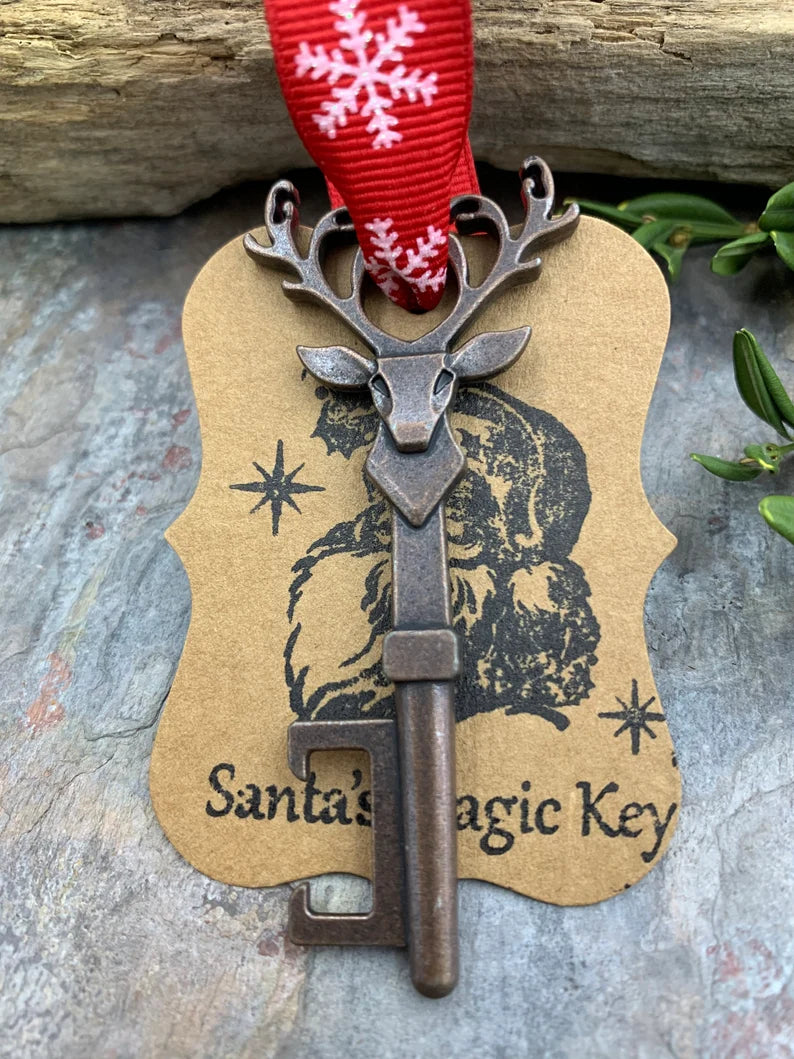 【ONLY $6.99】Santa’s Magic Key, Christmas Tree Ornament, Reindeer Key, Bottle Opener