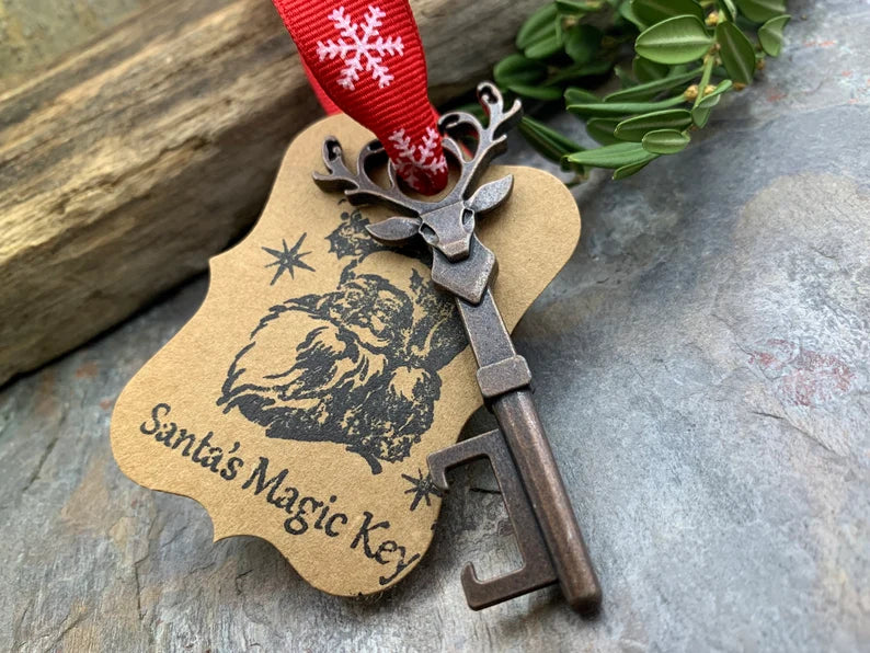【ONLY $6.99】Santa’s Magic Key, Christmas Tree Ornament, Reindeer Key, Bottle Opener