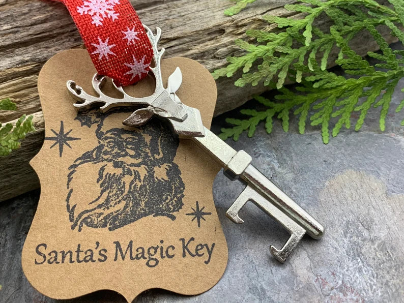 【ONLY $6.99】Santa’s Magic Key, Christmas Tree Ornament, Reindeer Key, Bottle Opener