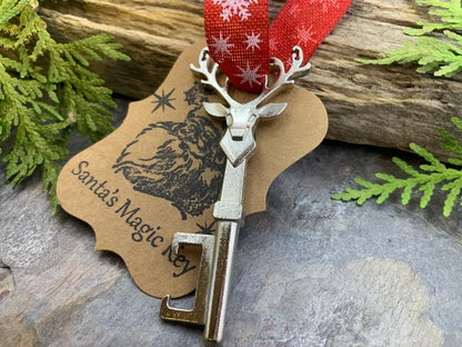 【ONLY $6.99】Santa’s Magic Key, Christmas Tree Ornament, Reindeer Key, Bottle Opener